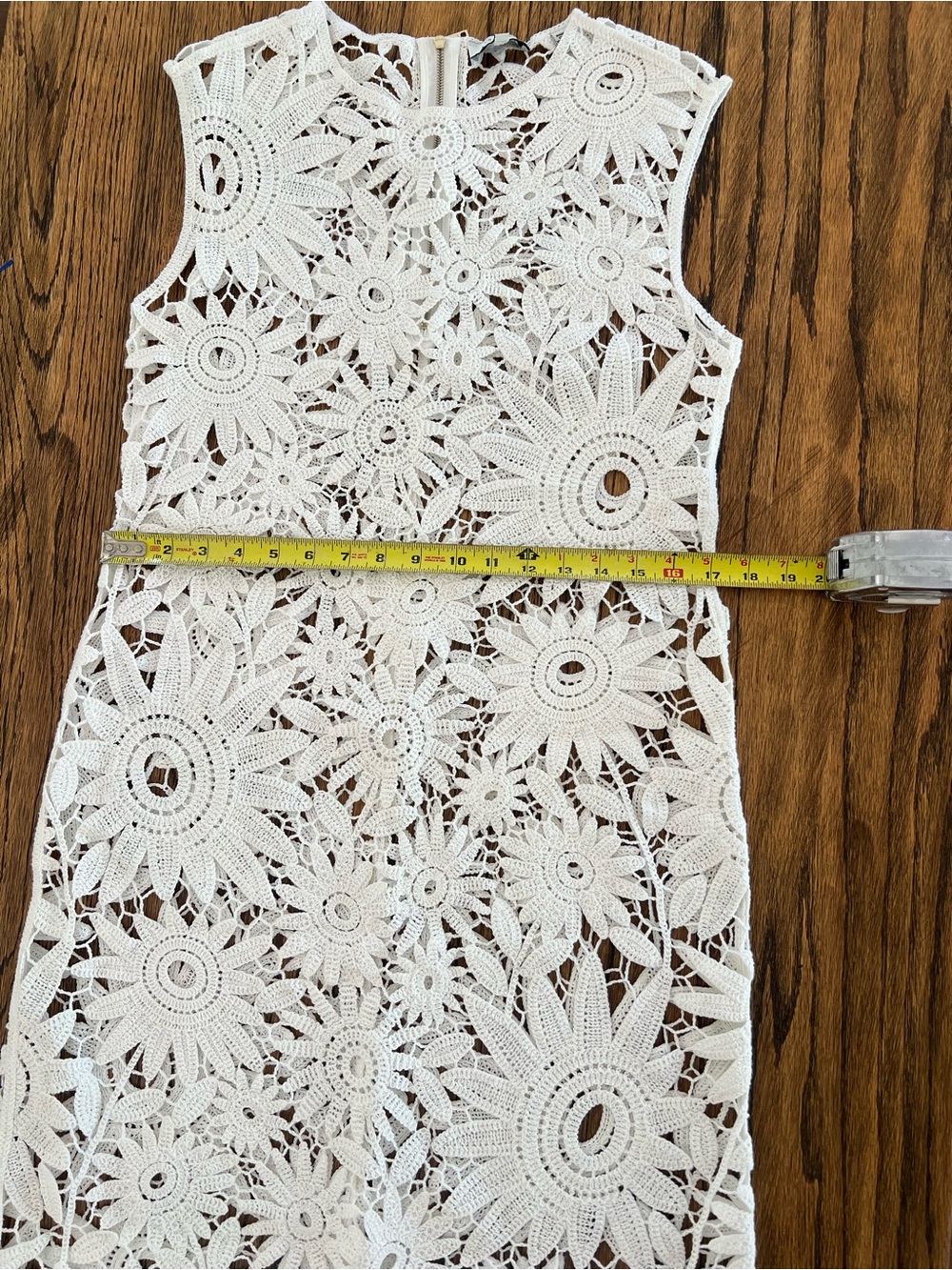 Ted Baker Boho Crochet Old Money Scalloped Midi Dress (3) - Picture 6 of 9